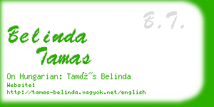 belinda tamas business card